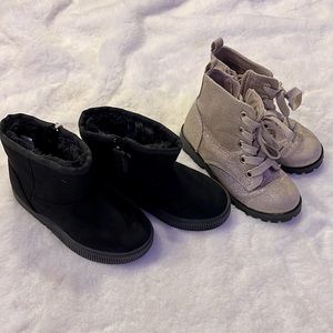 Girls Cat & Jack Boots size 10 (2pairs)
